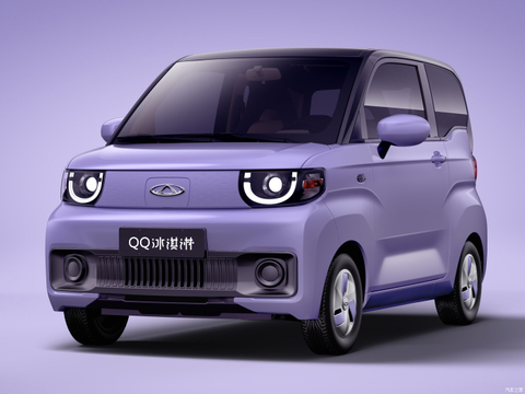China Chery Mini coche eléctrico QQ Helado 3 puertas 4 plazas 20kw Coche de nueva energía